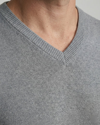 Herren Feinstrick Pullover V-Ausschnitt