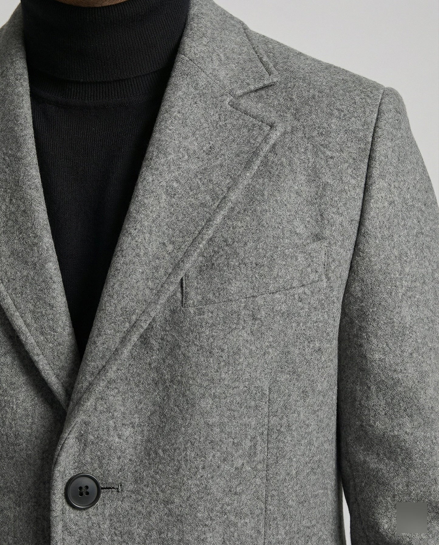 Herren Wintermantel Revers Elegantes Design