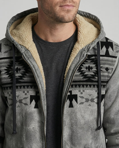 Herren Kapuzenjacke Tribal Print
