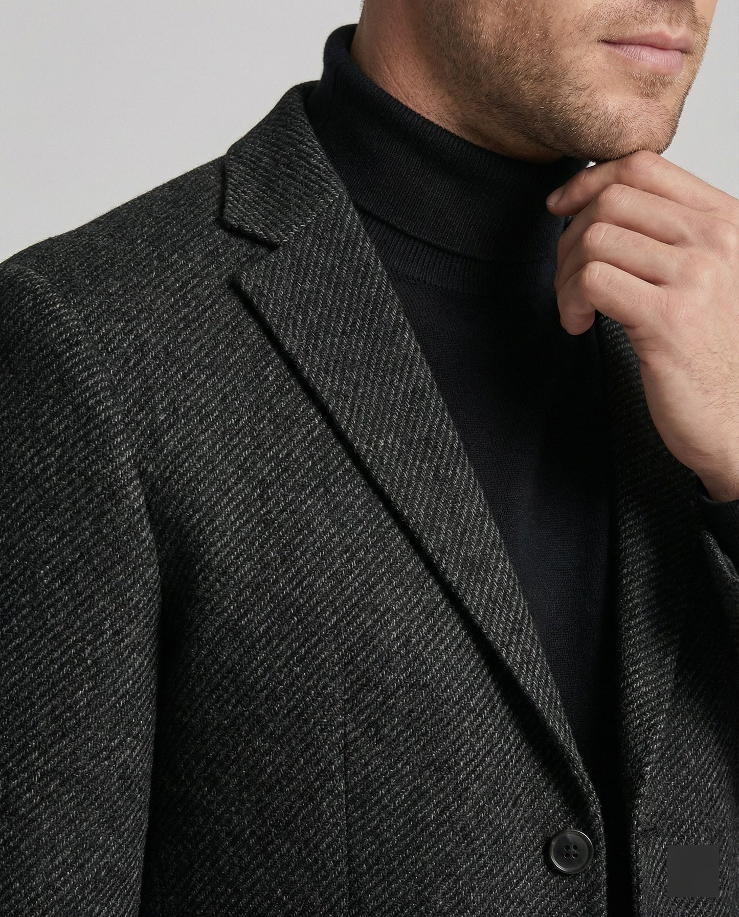 Herren Slimfit Sakko Tweed 2-Knopf