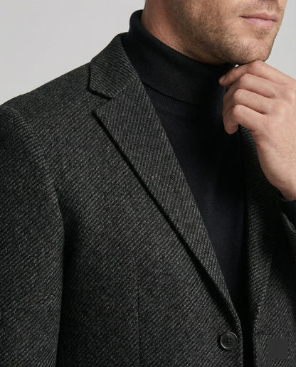 Herren Slimfit Sakko Tweed 2-Knopf