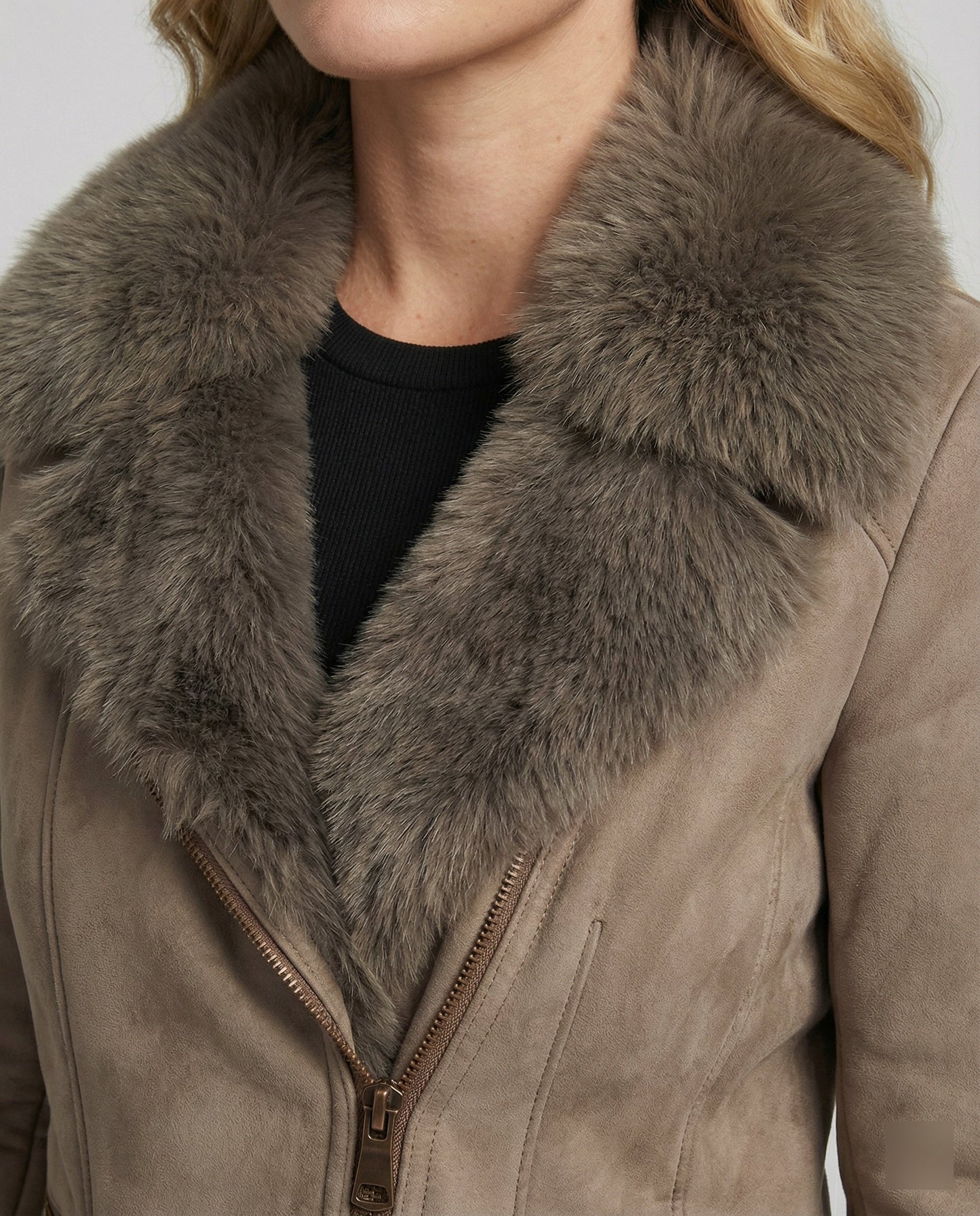 Norvielle Damen Winterjacke Elegant Kragen