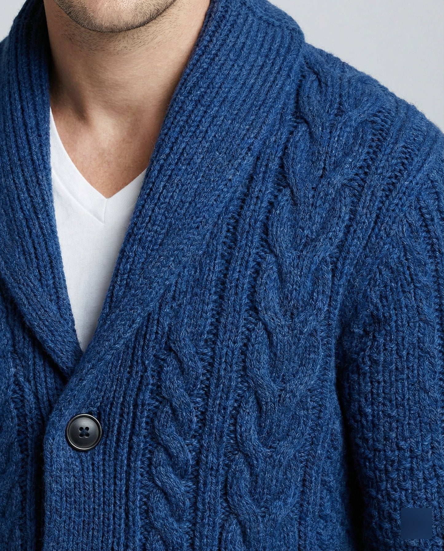 Warme Strickjacke Zopfmuster