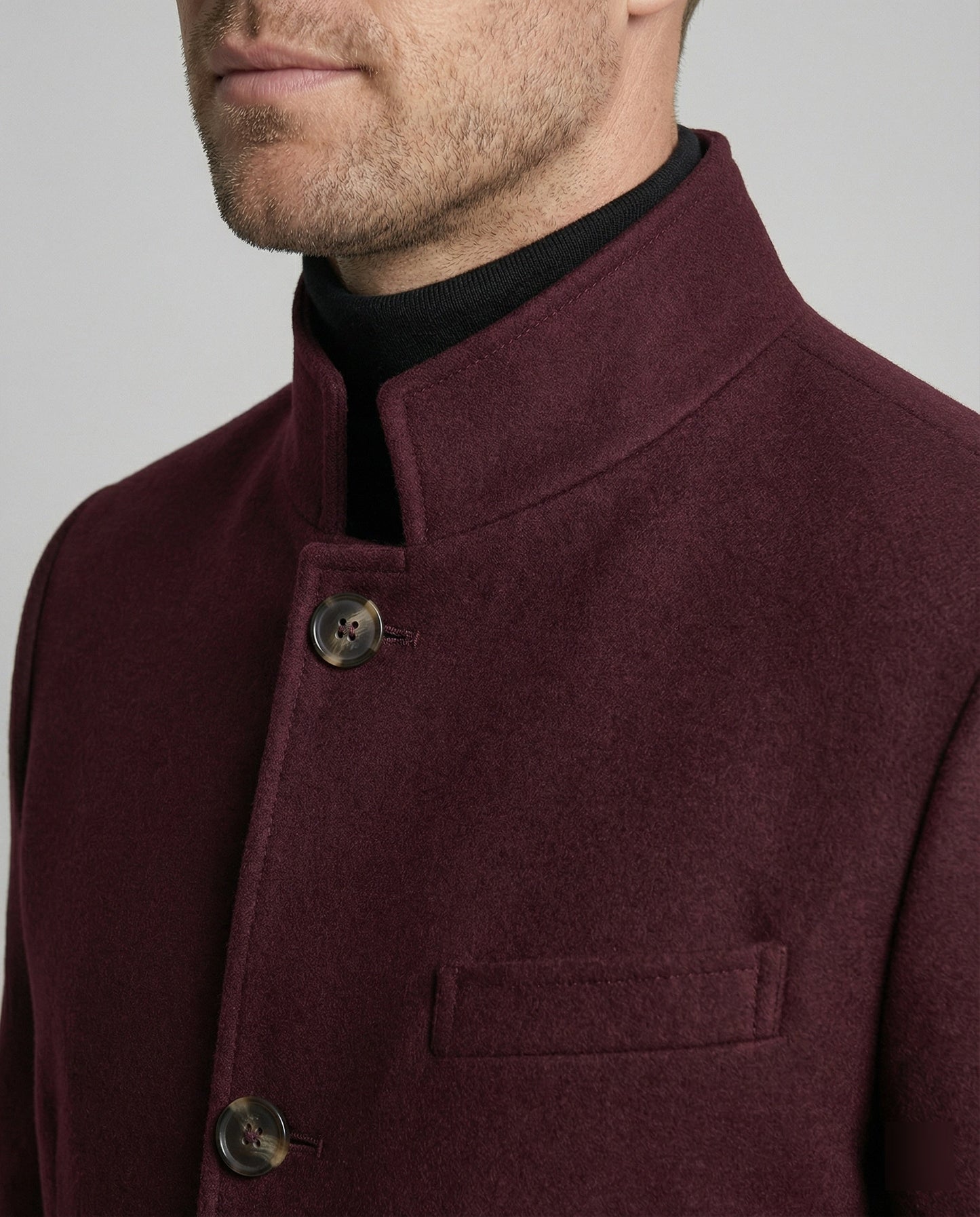 Eleganter Herren Mantel Warm