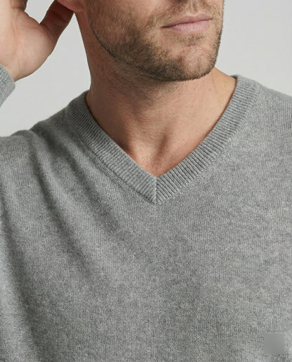 Damen V-Ausschnitt Pullover Baumwoll