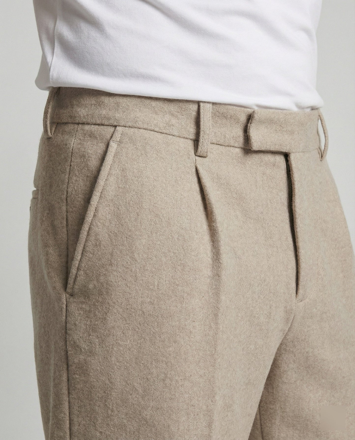 Herren Stoffhose Gerade Weit Bein