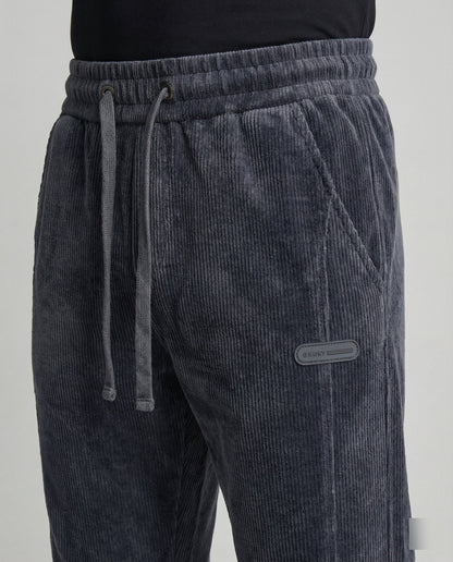 Herren Jogginghose Gerippt Slim Fit