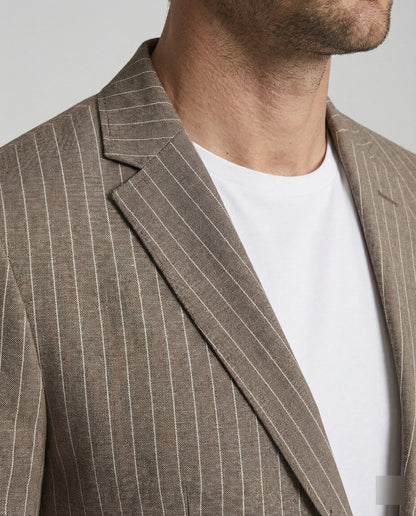 Herren Slimfit Sakko Nadelstreifen Sommer