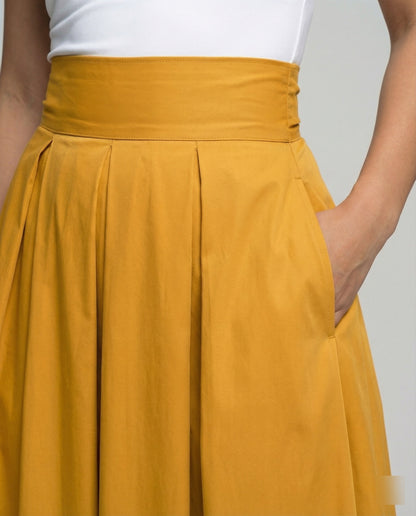 Norvielle Damen Faltrock Elegantes Design