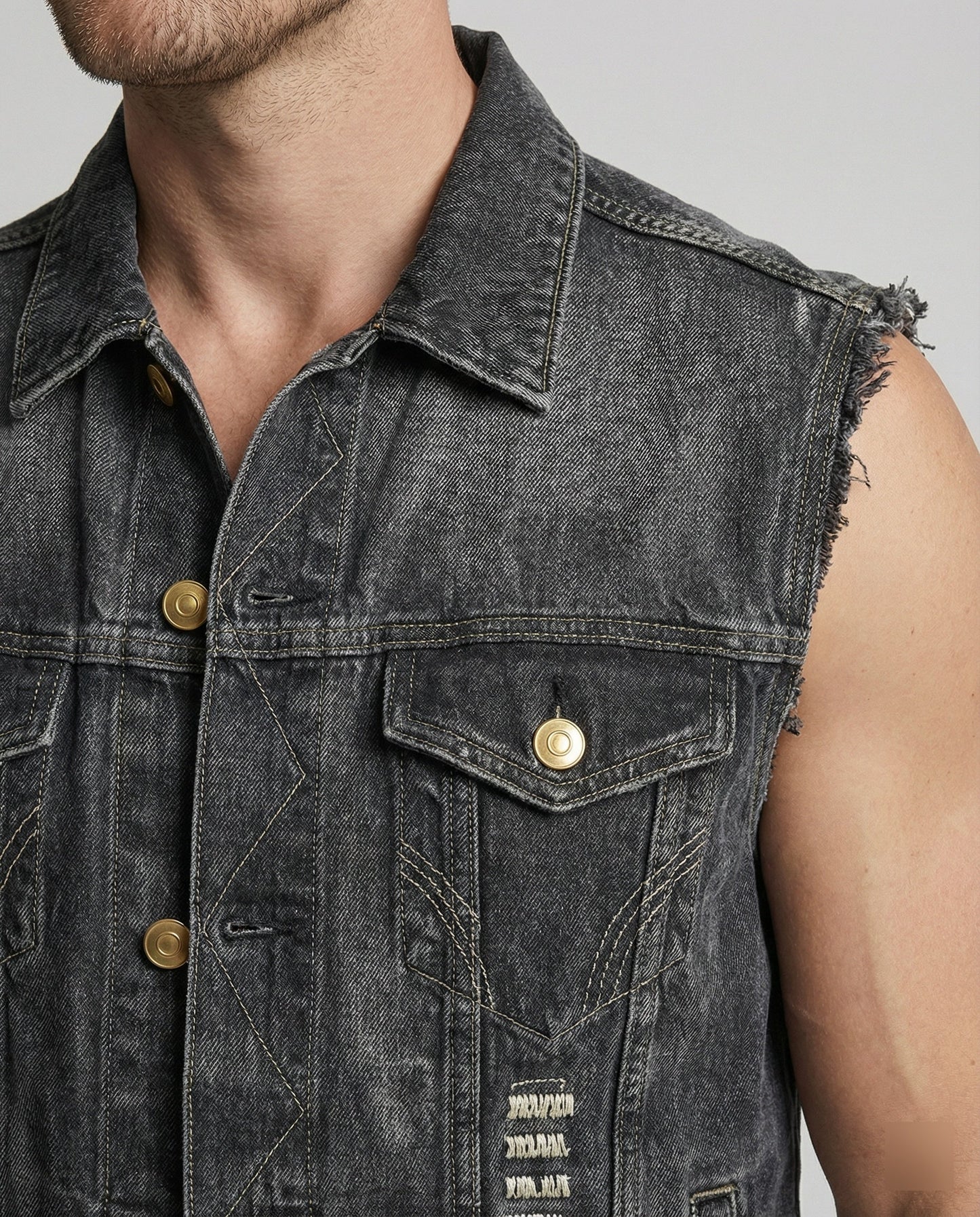 Herren Denimweste
