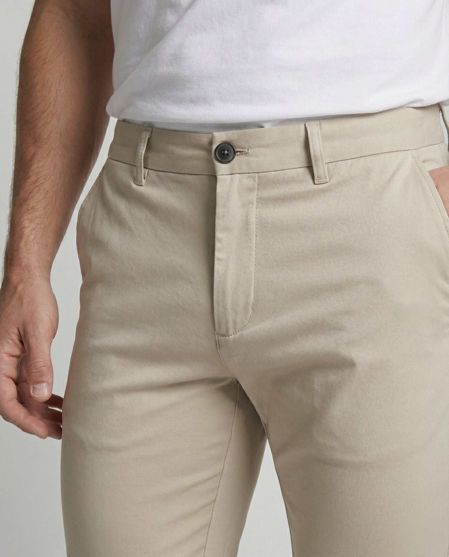 Herren Slimfit Hose Elastikbund