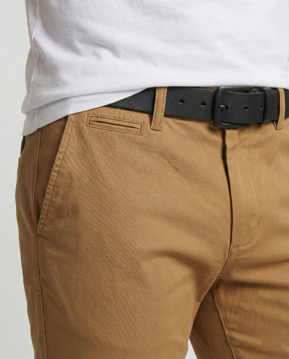 Herren Slimfit Chinohose Elastikbund