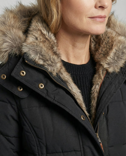Norvielle Damen Winterjacke Wasserdicht Innenfutter Kapuze