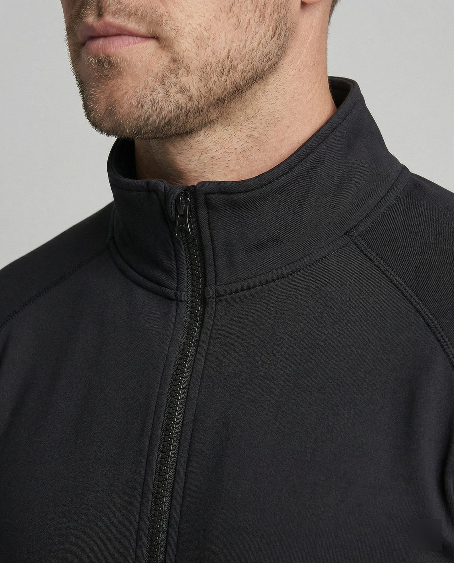 Herren Trainingsjacke Athletisch Mit Stehkragen