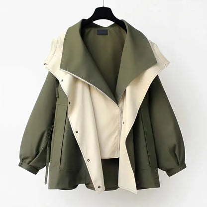 Norvielle Damen Trenchcoat Trendig - Norvielle