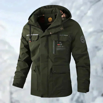 Herren Outdoorjacke Bequem Wasserdicht