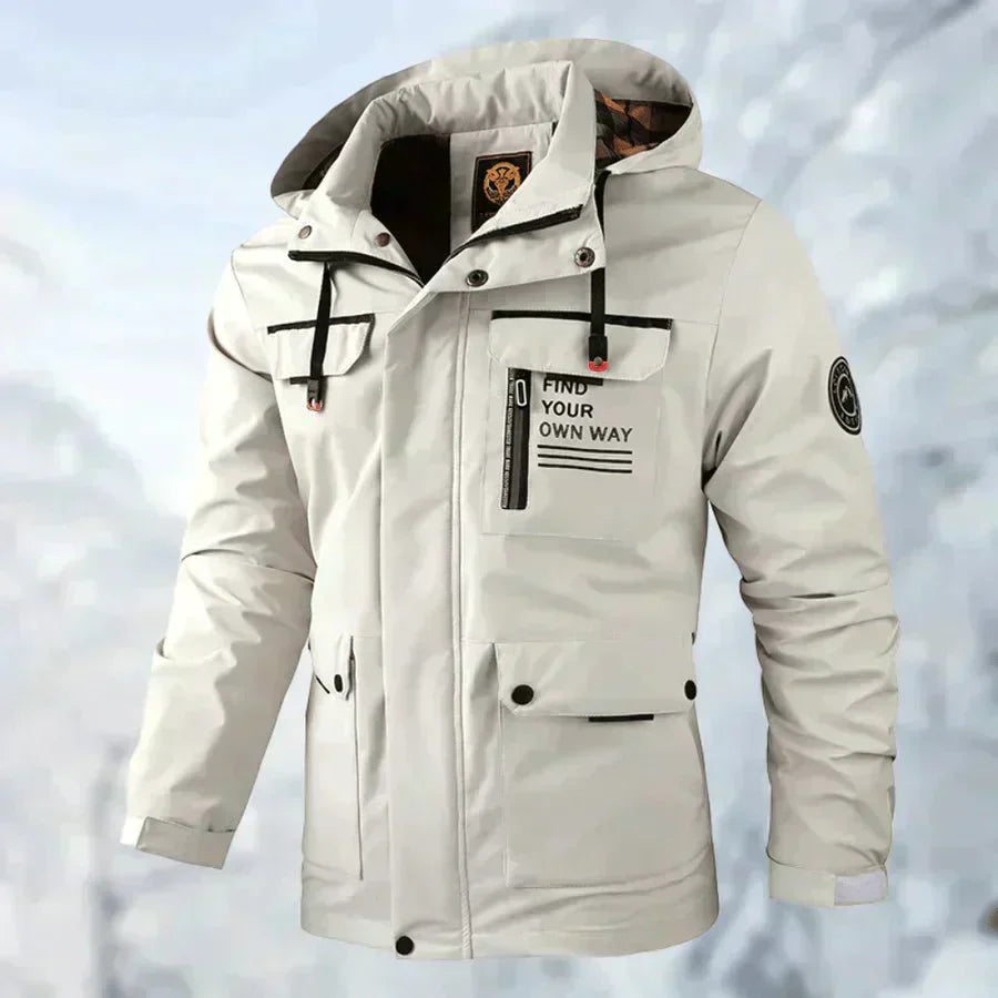 Herren Outdoorjacke Bequem Wasserdicht