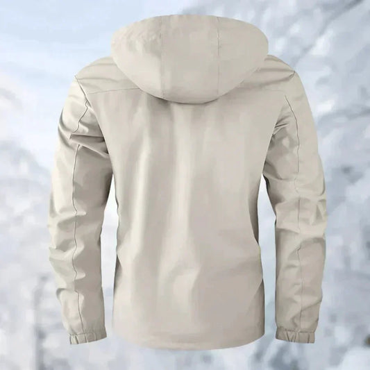Herren Outdoorjacke Bequem Wasserdicht Schwarz - Norvielle