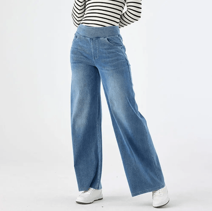 Vardag Stretch Damen Hose Gummizug Bequem