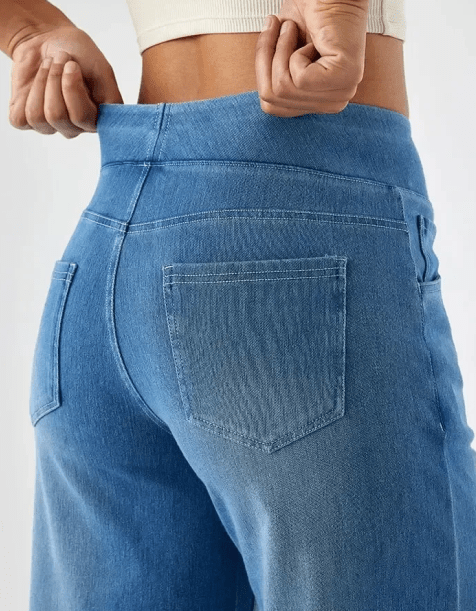 Vardag Stretch Damen Hose Gummizug Bequem