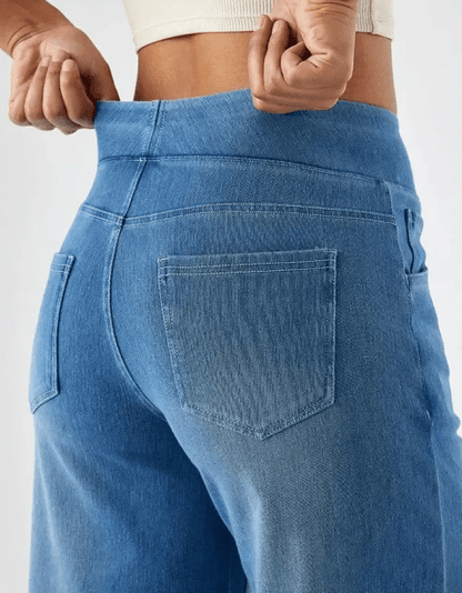 Vardag Stretch Damen Hose Gummizug Bequem