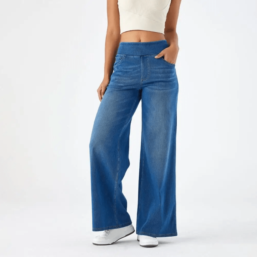 Vardag Stretch Damen Hose Gummizug Bequem