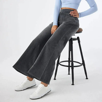 Vardag Stretch Damen Hose Gummizug Bequem