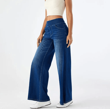 Vardag Stretch Damen Hose Gummizug Bequem