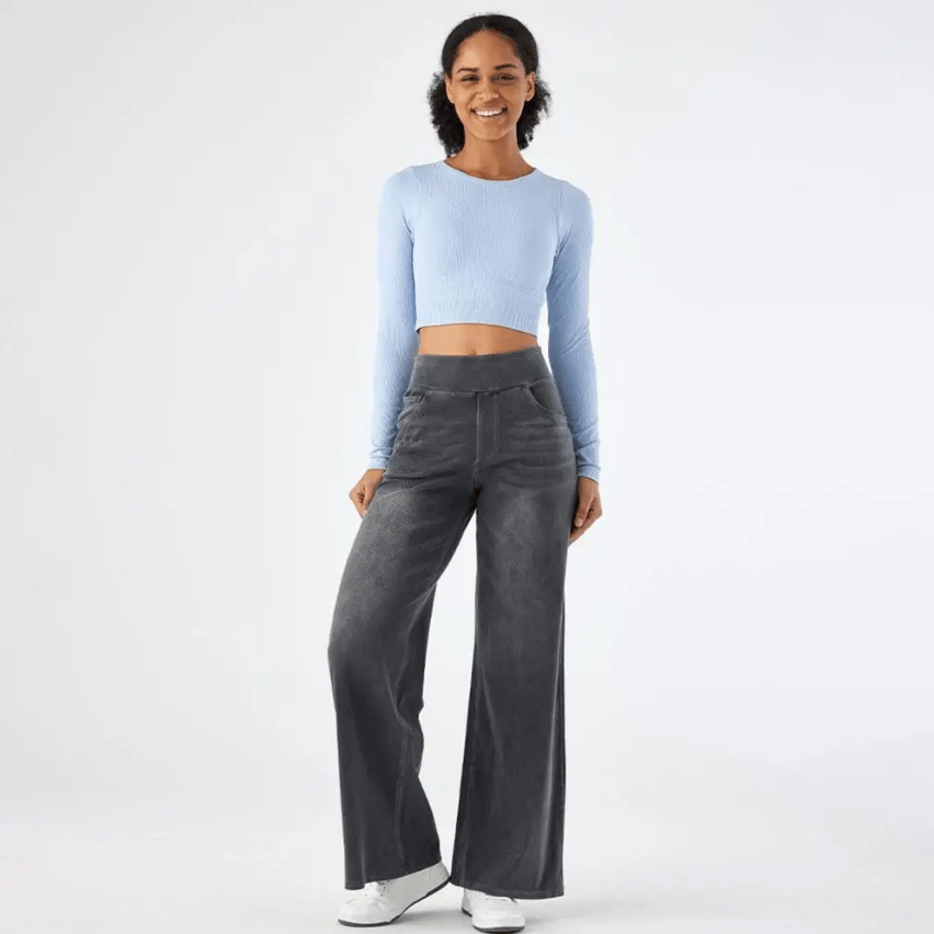 Vardag Stretch Damen Hose Gummizug Bequem