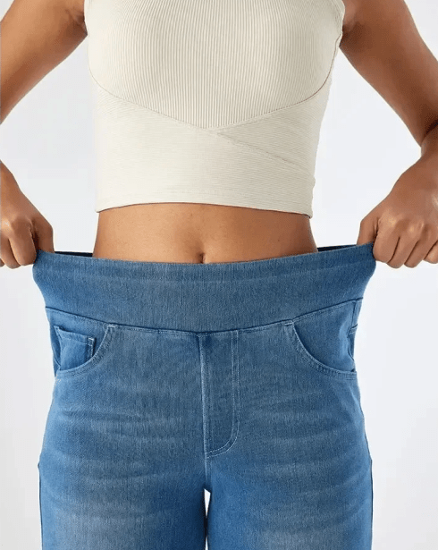 Vardag Stretch Damen Hose Gummizug Bequem
