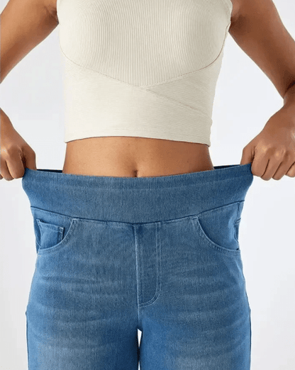 Vardag Stretch Damen Hose Gummizug Bequem