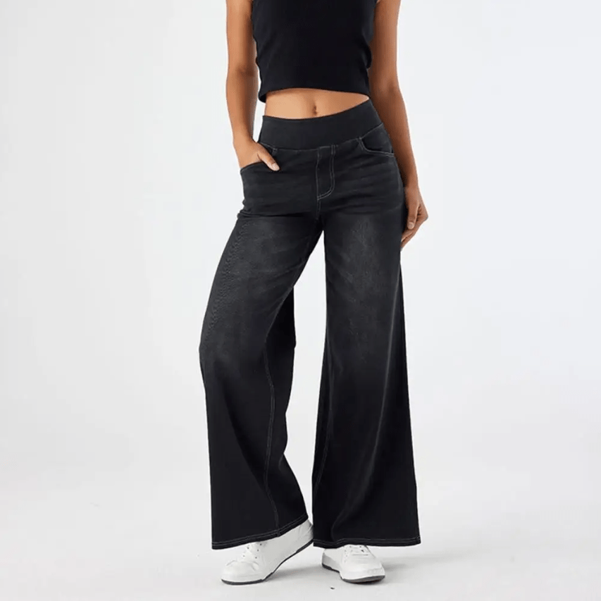Vardag Stretch Damen Hose Gummizug Bequem