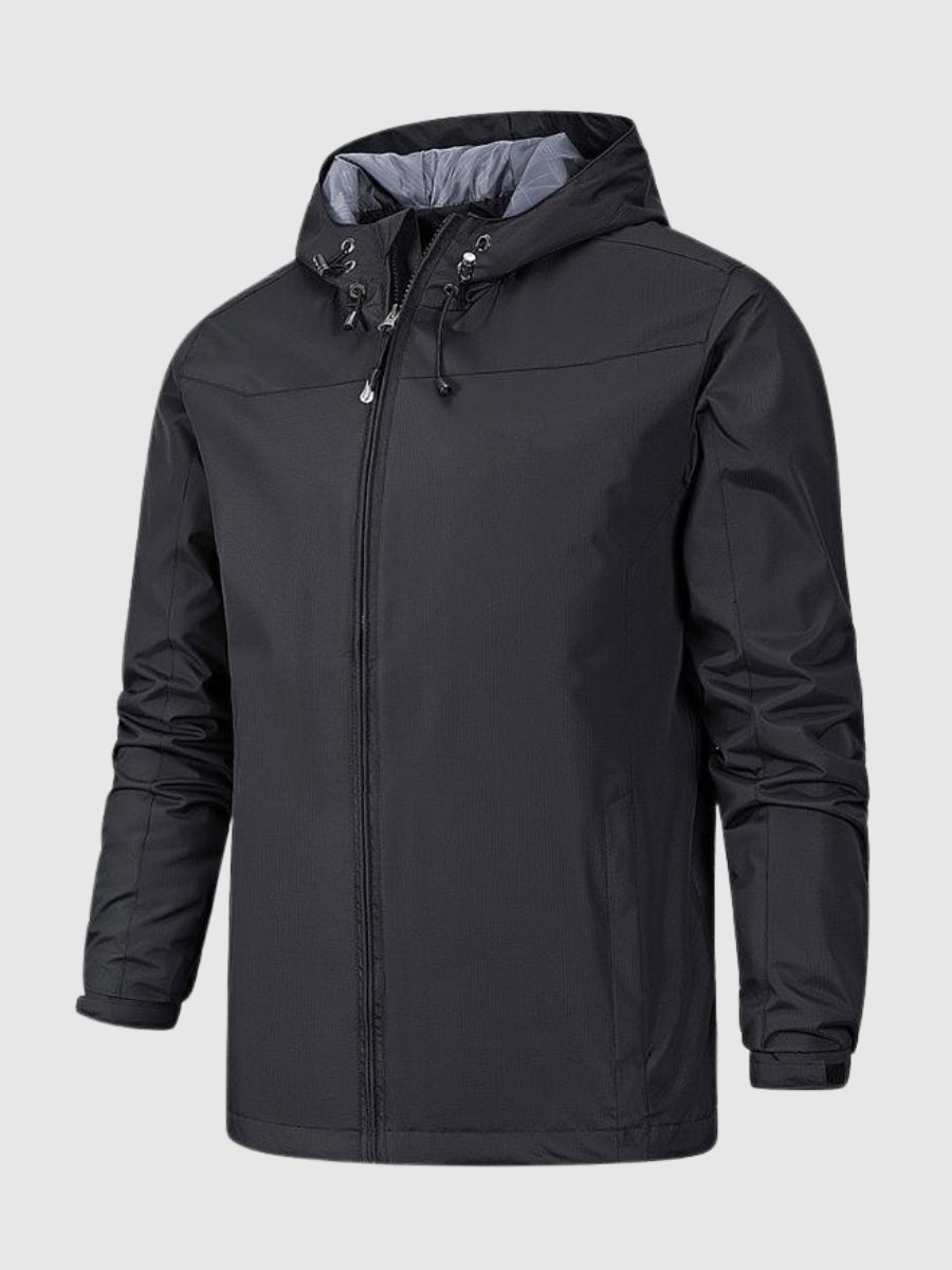 Herren Windbreaker Wasserdichte Kapuzenjacke Outdoor