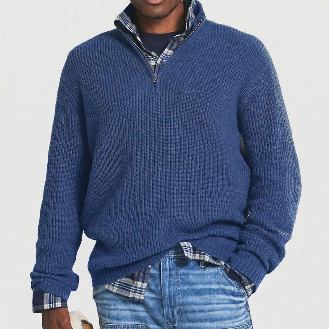 Constino Herren Pullover Reißverschluss