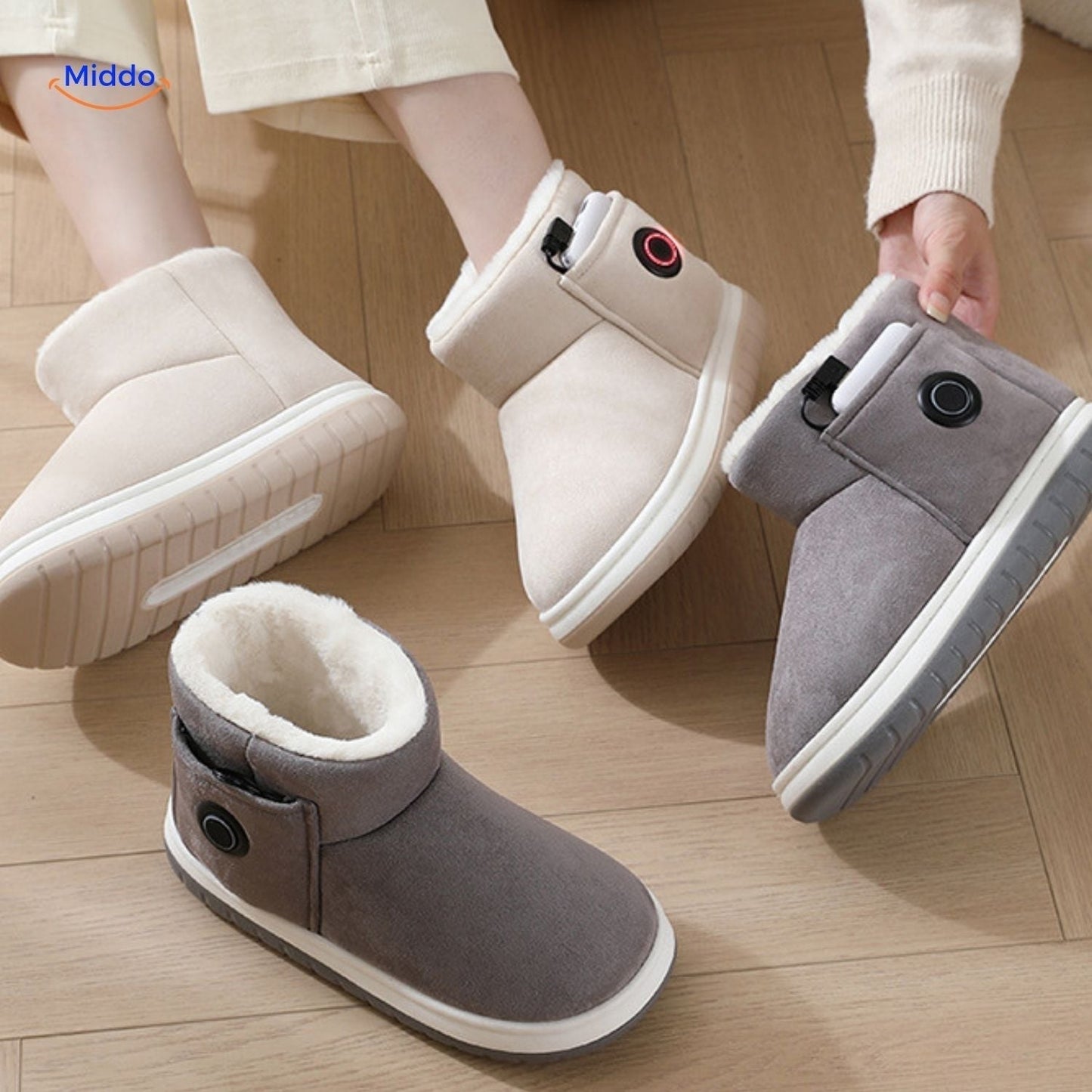Heizbare Winterstiefel Warme Bequeme Schuhe