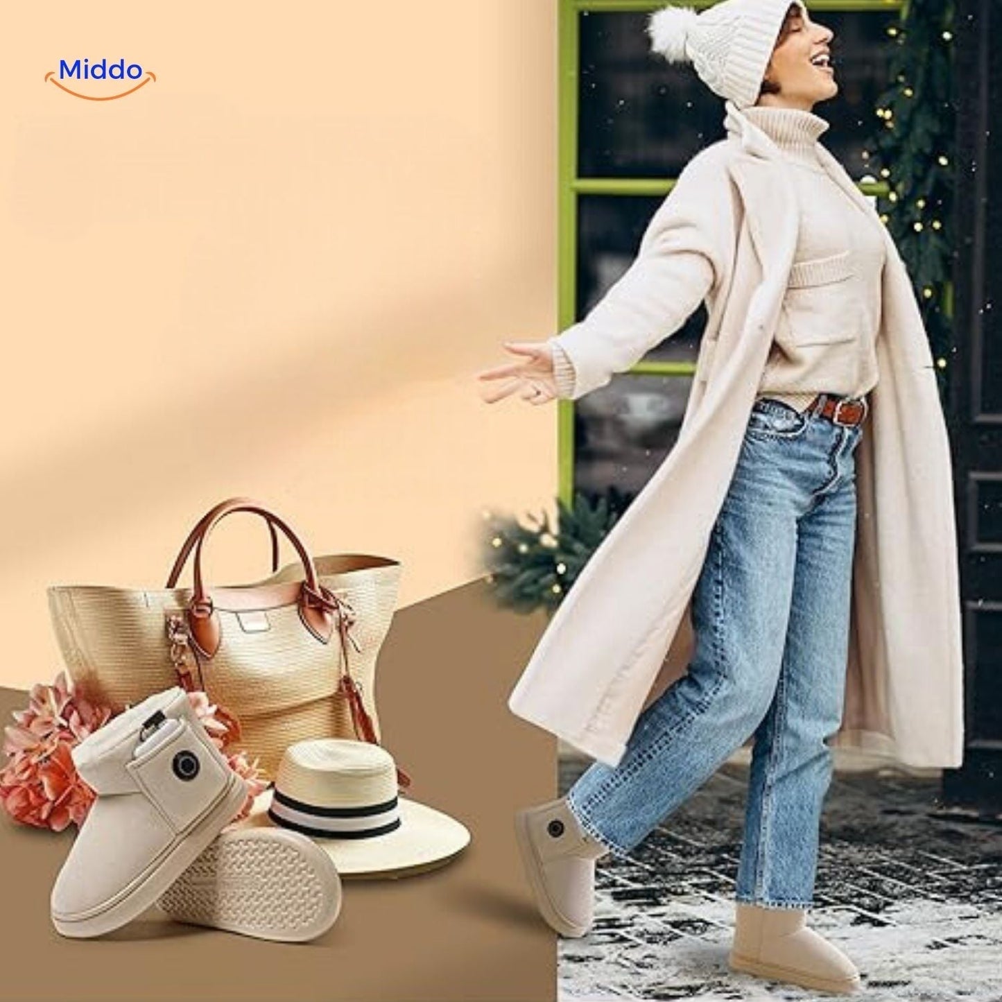 Heizbare Winterstiefel Warme Bequeme Schuhe