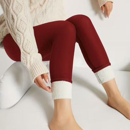 Damen Thermohose Gefütterte Warmleggings Winter