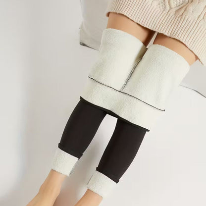 Damen Thermohose Gefütterte Warmleggings Winter