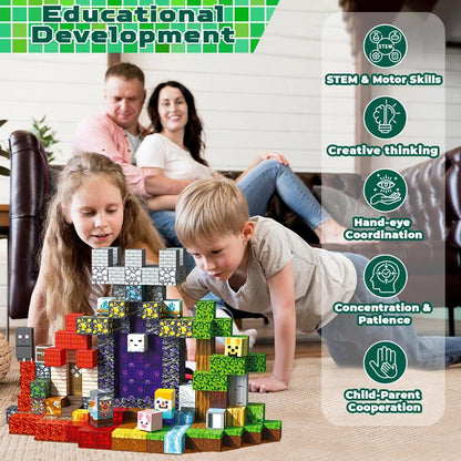 Magnetische Bauklötze Set Lernspielzeug für Kinder