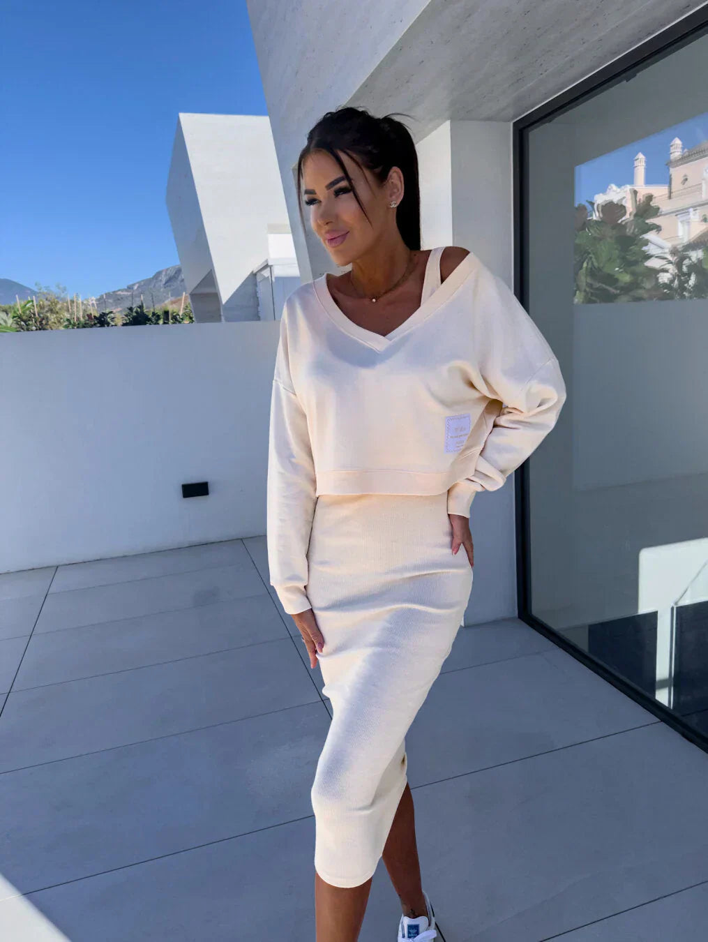 Norvielle Damen Trendkleid