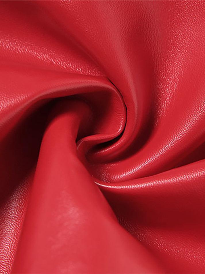 Damen PU-Hose Cutout Schnürung