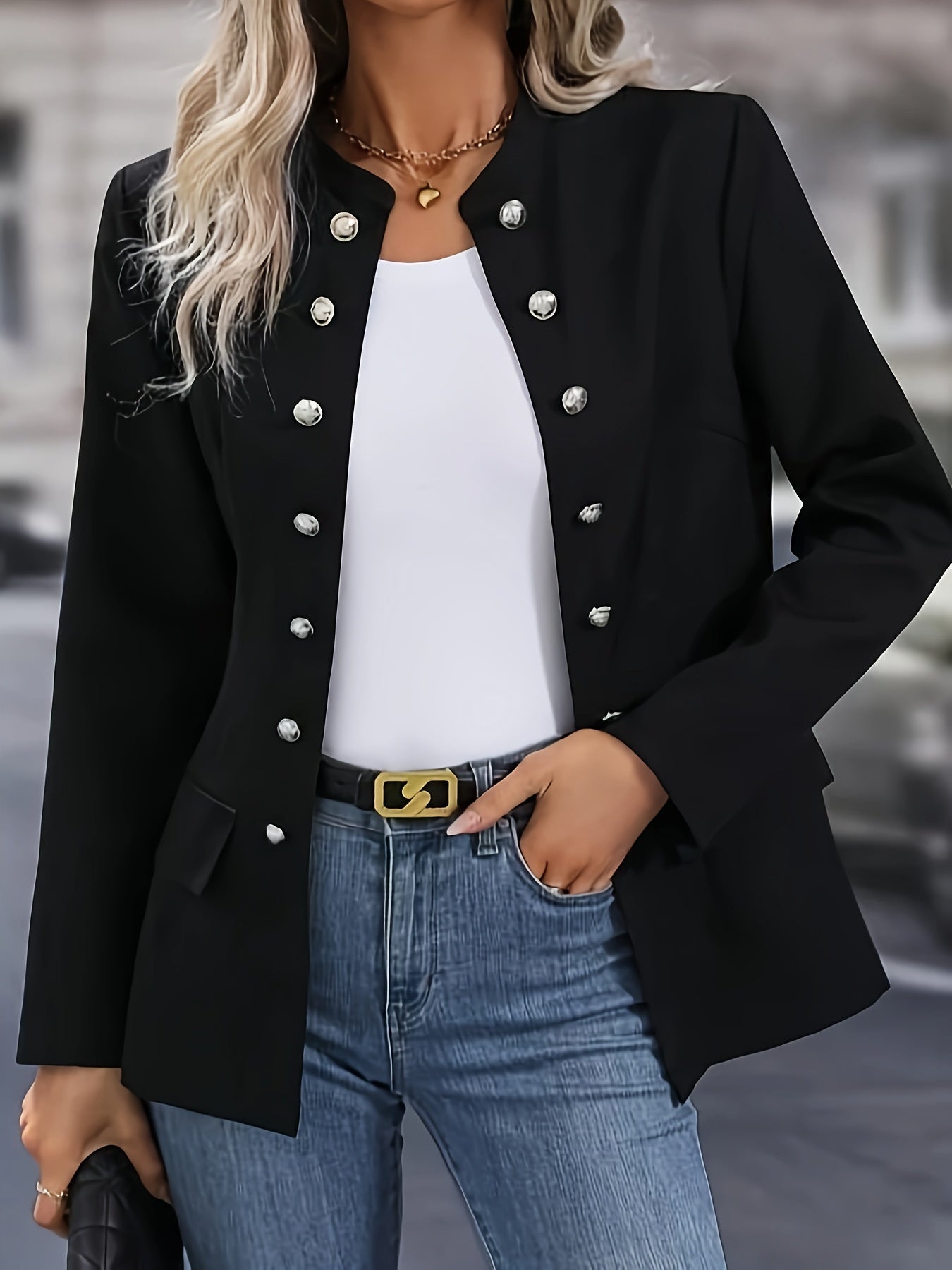 Norvielle Herren Doppelreihige Jacke