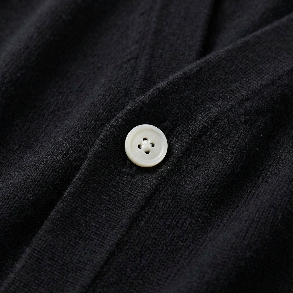 Herren Cardigan Gestrickt mit Vorderverschluss