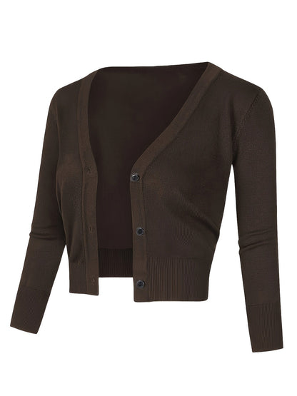 Norvielle Damen Bolerojacke Knopfverschluss