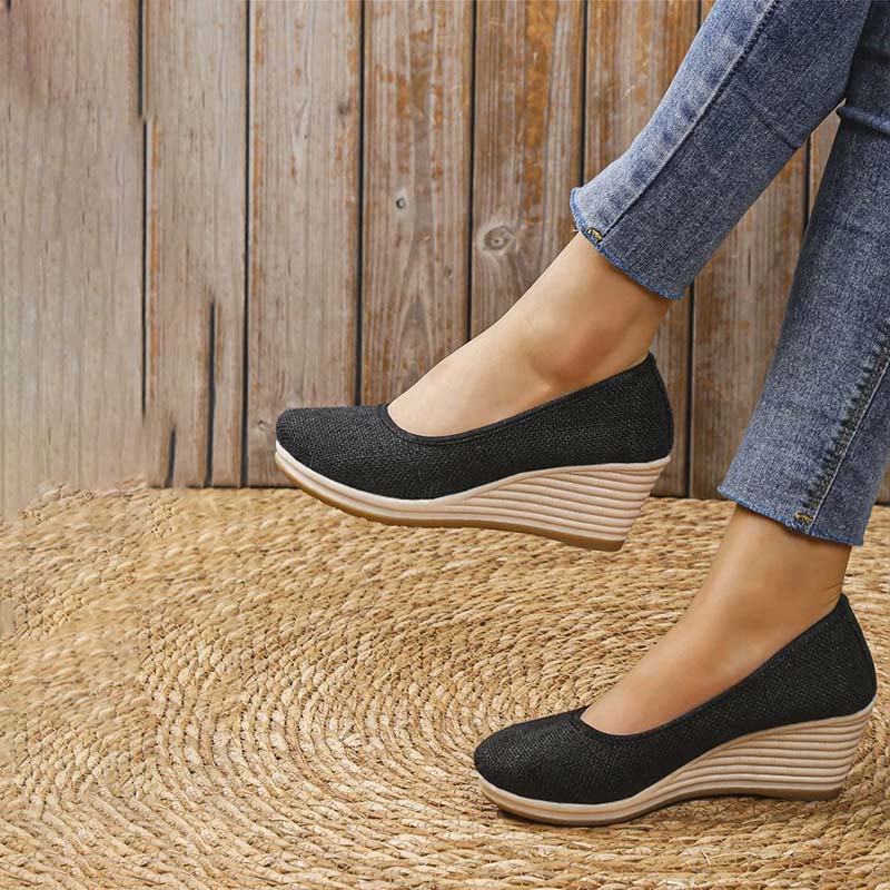 Norvielle Damen Keilschuhe Lässig