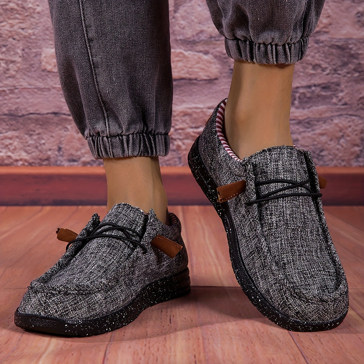 Herren Mokassin Slipper Leicht Bequem