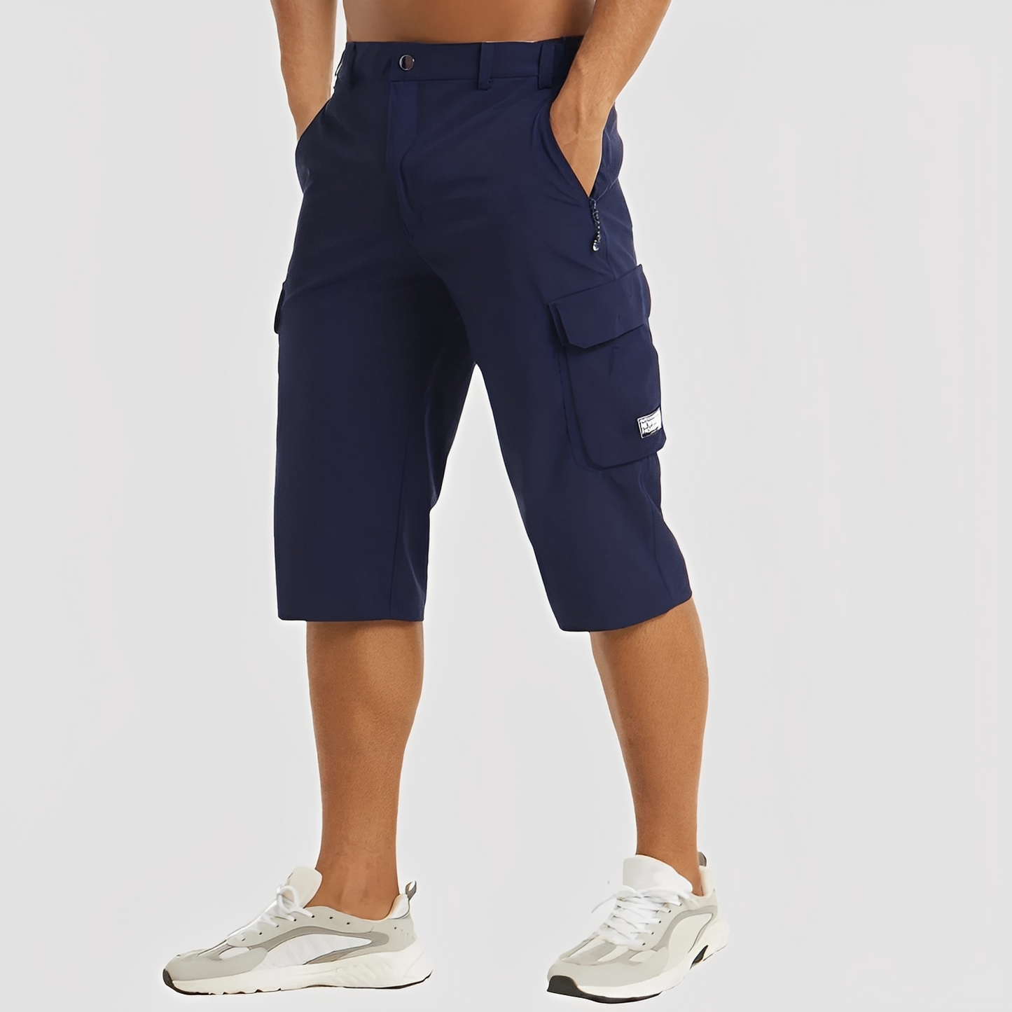 Dehnbarer Herren Cargo-Hose Elastisch