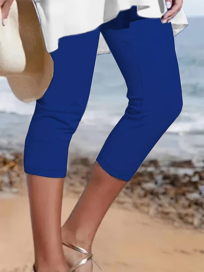 Damen Leggings Bequem Elastisch