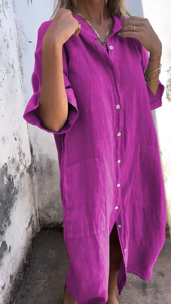 Leichtes Damen Windelkleid Bluse-Style