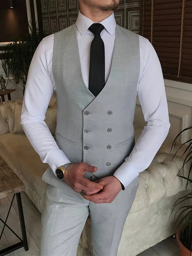 Herren Business-Anzug Blazer, Weste und Hose